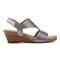 Earth Harten Wedge Sandal Cushioned Arch Support Women's Wedge Sandal - Pewter - 2