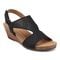 Earth Harten Wedge Sandal Cushioned Arch Support Women's Wedge Sandal - Black - 2