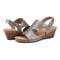 Earth Harten Wedge Sandal Cushioned Arch Support Women's Wedge Sandal - Pewter - 7
