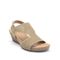 Earth Harten Wedge Sandal Cushioned Arch Support Women's Wedge Sandal - Light Natural - 8