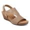 Earth Harten Wedge Sandal Cushioned Arch Support Women's Wedge Sandal - Light Natural - 1