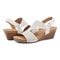 Earth Harten Wedge Sandal Cushioned Arch Support Women's Wedge Sandal - Ivory - 7