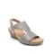 Earth Harten Wedge Sandal Cushioned Arch Support Women's Wedge Sandal - Pewter - 8
