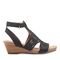 Earth Helodie Cushioned Arch Support Women's Wedge Sandal - Black - 1