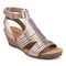 Earth Helodie Cushioned Arch Support Women's Wedge Sandal - Taupe Metallic - 2