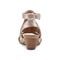 Earth Helodie Cushioned Arch Support Women's Wedge Sandal - Taupe Metallic - 4