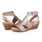 Earth Helodie Cushioned Arch Support Women's Wedge Sandal - Taupe Metallic - 7