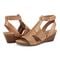 Earth Helodie Cushioned Arch Support Women's Wedge Sandal - Dark Natural - 7