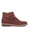 Earth Hilaree Cushioned Ruched Women's Casual Bootie - Dark Red - 1