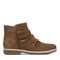 Earth Hilaree Cushioned Ruched Women's Casual Bootie - Medium Brown - 1