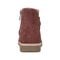 Earth Hilaree Cushioned Ruched Women's Casual Bootie - Dark Red - 4