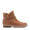 Earth Hutton Water Repellent Insulated Comfort Bootie Cushioned Support Women's Bootie - Medium Natural Suede - 1