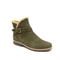 Earth Hutton Water Repellent Insulated Comfort Bootie Cushioned Support Women's Bootie - Dark Green - 1