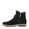 Earth Hutton Water Repellent Insulated Comfort Bootie Cushioned Support Women's Bootie - Black Suede - 4