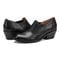 Earth Jalin Cushioned Support Slip-On Bootie Women's Slip-On Bootie - Black Leather - 7