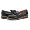 Earth Jayde Leather Knotted Casual - Cushioned Arch Support Women's Mules & Loafers - Black Leather - 7