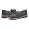 Earth Jayde Leather Knotted Casual - Cushioned Arch Support Women's Mules & Loafers - Dark Blue Leather - 7