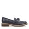Earth Jayde Leather Knotted Casual - Cushioned Arch Support Women's Mules & Loafers - Dark Blue Leather - 1