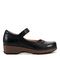 Earth Kalece Leather Mary Jane Casual Cushioned Arch Support Women's Mules & Loafers - Black Leather - 1