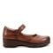 Earth Kalece Leather Mary Jane Casual Cushioned Arch Support Women's Mules & Loafers - Medium Brown Leather - 1