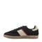 Earth Penny Lace-Up Casual Cushioned Arch-Support Women's Sneaker - Black Suede - 5