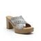 Earth Qamra Cushioned Platform Slip-On Women's Dress Sandal - Light Blue - 8