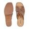 Earth Qamra Cushioned Platform Slip-On Women's Dress Sandal - Medium Natural Leather - 5