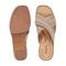 Earth Qamra Cushioned Platform Slip-On Women's Dress Sandal - Light Natural Leather - 5
