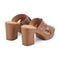 Earth Qamra Cushioned Platform Slip-On Women's Dress Sandal - Medium Natural Leather - 3
