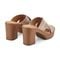 Earth Qamra Cushioned Platform Slip-On Women's Dress Sandal - Light Natural Leather - 3