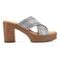 Earth Qamra Cushioned Platform Slip-On Women's Dress Sandal - Light Blue - 2