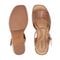 Earth Quinty Cushioned Arch Support Heeled Dress Sandal Women's Heeled Dress Sandal - Medium Natural Leather - 5