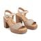 Earth Quinty Cushioned Arch Support Heeled Dress Sandal Women's Heeled Dress Sandal - Light Natural Leather - 2