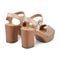Earth Quinty Cushioned Arch Support Heeled Dress Sandal Women's Heeled Dress Sandal - Light Natural Leather - 3