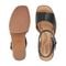 Earth Quinty Cushioned Arch Support Heeled Dress Sandal Women's Heeled Dress Sandal - Black Leather - 5