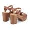 Earth Quinty Cushioned Arch Support Heeled Dress Sandal Women's Heeled Dress Sandal - Medium Natural Leather - 3