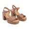 Earth Quinty Cushioned Arch Support Heeled Dress Sandal Women's Heeled Dress Sandal - Medium Natural Leather - 2