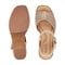 Earth Quinty Cushioned Arch Support Heeled Dress Sandal Women's Heeled Dress Sandal - Light Natural Leather - 5