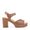 Earth Quinty Cushioned Arch Support Heeled Dress Sandal Women's Heeled Dress Sandal - Medium Natural Leather - 1