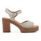 Earth Quinty Cushioned Arch Support Heeled Dress Sandal Women's Heeled Dress Sandal - Ivory - 2