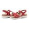 Earth Rosie Cushioned Arch-Support Strappy Flat - Women's Casual Sandal - Medium Red - 7