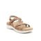 Earth Rosie Cushioned Arch-Support Strappy Flat - Women's Casual Sandal - Medium Brown - 1