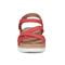 Earth Rosie Cushioned Arch-Support Strappy Flat - Women's Casual Sandal - Medium Red - 3