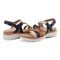 Earth Rosie Cushioned Arch-Support Strappy Flat - Women's Casual Sandal - Natural Multi - 7