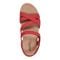 Earth Rosie Cushioned Arch-Support Strappy Flat - Women's Casual Sandal - Medium Red - 5