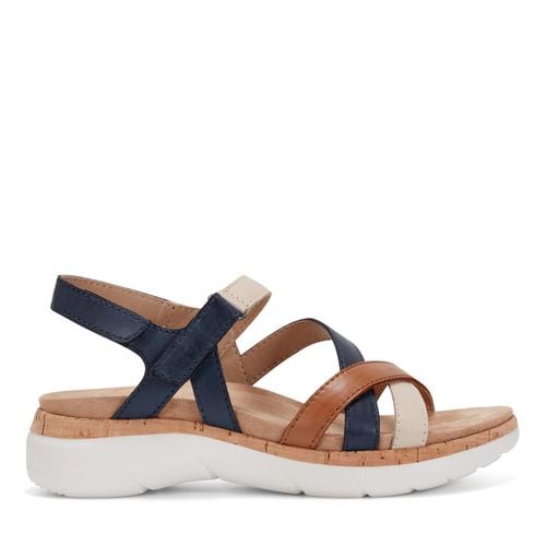 Earth Rosie Cushioned Arch-Support Strappy Flat - Women's Casual Sandal - Natural Multi - 1