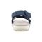 Earth Samsin Round Toe Strappy Casual Flat Sandal - Cushioned Arch Support Women's Casual Flat Sandal - Dark Blue - 4