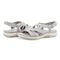 Earth Samsin Round Toe Strappy Casual Flat Sandal - Cushioned Arch Support Women's Casual Flat Sandal - Light Gray - 7