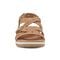 Earth Samsin Round Toe Strappy Casual Flat Sandal - Cushioned Arch Support Women's Casual Flat Sandal - Medium Natural - 3