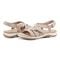 Earth Samsin Round Toe Strappy Casual Flat Sandal - Cushioned Arch Support Women's Casual Flat Sandal - Light Pink - 7